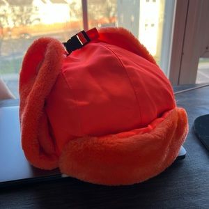 Urban Outfitters Winter Trapper Hat Orange